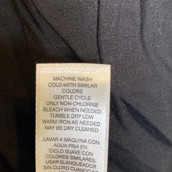 Chico’s Plaid Black & White Color Block Hem Tunic Top EUC Sz 16 Stretchy Rayon - Picture 6 of 13